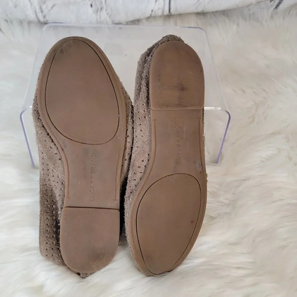 Lucky Brand Womens Perforated Casual Suede Loafer Flats‎ Size 8 - Picture 11 of 11